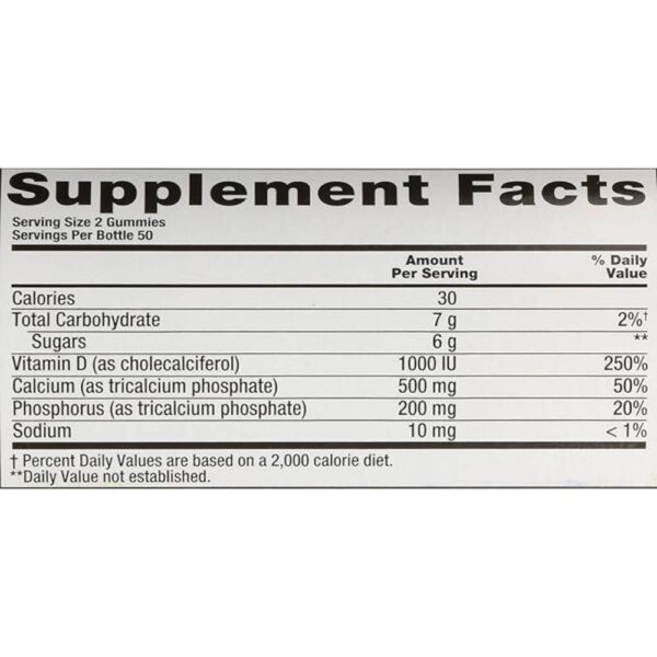 VitaFusion Calcium with Vitamin D3 - 2 100 Count Bottles - 200 Gummies Total - Image 2