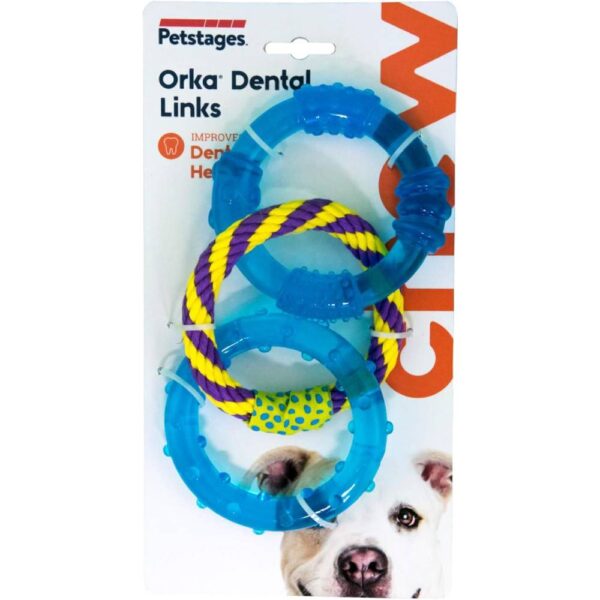 Petstages Orka Dental Links Dog Chew Toy - Image 3