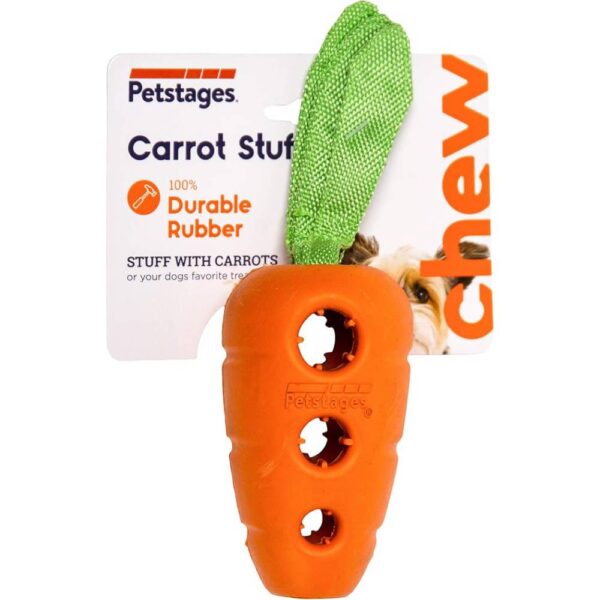 Petstages Carrot Stuffer Treat-Dispensing Interactive Dog Toy - Image 3