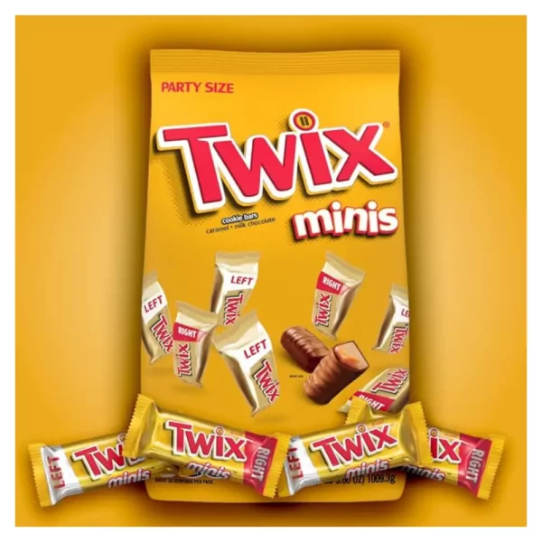 TWIX Caramel Minis Size Chocolate Cookie Bar Candy Bag, 35.6 oz, 95 pieces (Pack of 2) - Image 2