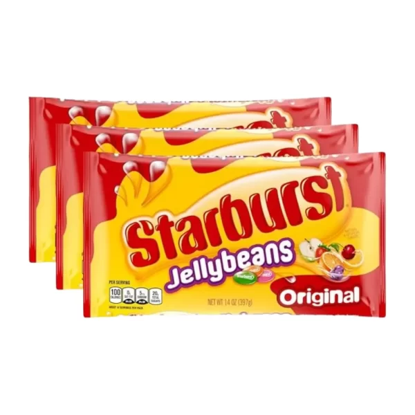 STARBURST Original Jelly Beans Chewy Candy, 14 oz Bag (Pack of 3)